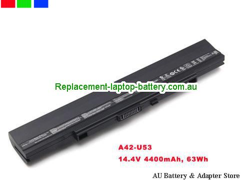 ASUS U33J Battery 4400mAh, 63Wh 14.4V Black Li-ion