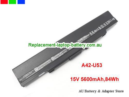ASUS U33J Battery 5600mAh, 84Wh 15V Black Li-ion