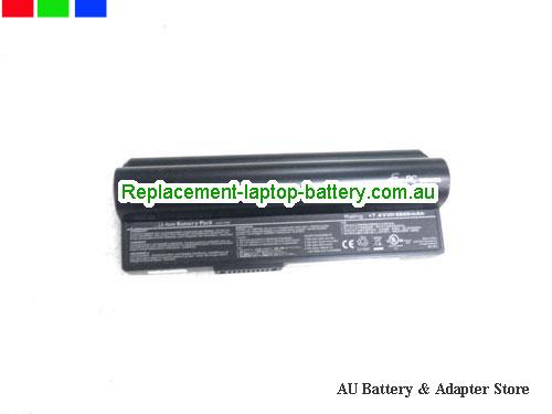 ASUS Eee PC 1000H Battery 6600mAh 7.4V Black Li-ion