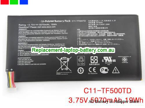 ASUS C11-TF500TD Battery 5070mAh, 19Wh 3.75V Black Li-ion