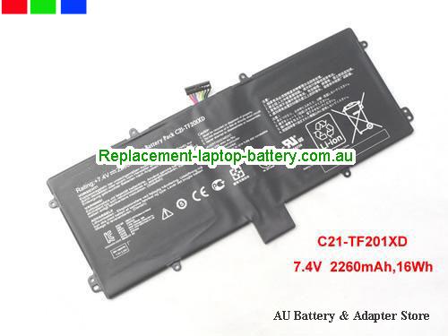 ASUS C21-TF201XD Battery 2260mAh, 16Wh  7.4V Balck Li-Polymer