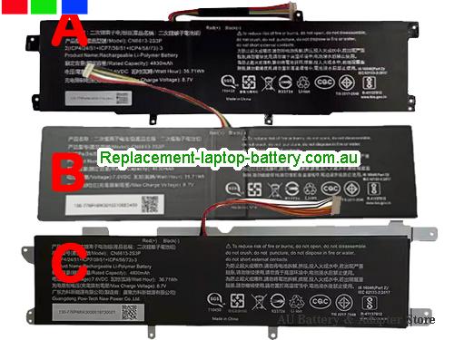 AVITA NS14A8ANF561-CS Battery 4830mAh, 36.71Wh 7.6V Black Li-Polymer