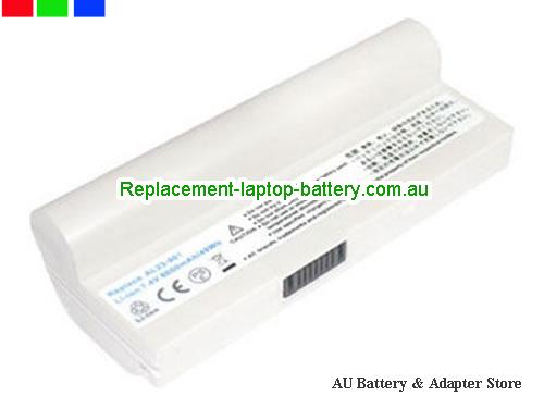 ASUS Eee PC 1000H Battery 6600mAh 7.4V White Li-ion