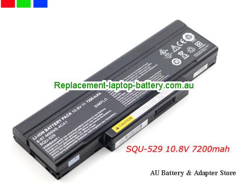 CLEVO M660NBAT-6 Battery 7200mAh 10.8V Black Li-ion