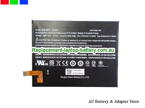 ACER 141007 Battery 3780mAh, 14.06Wh 3.8V Black Li-Polymer