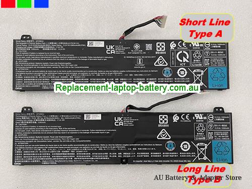 ACER Predator Triton 500 SE PT516-52s Battery 6758mAh, 99.98Wh  15.2V Black Li-Polymer