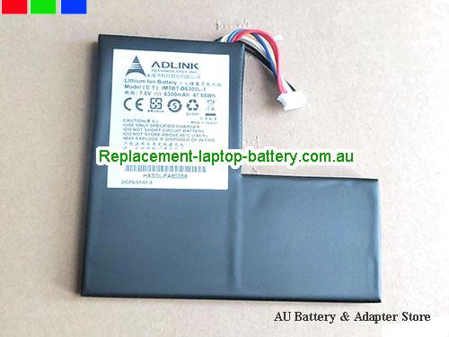 ADLINK LMTBT-B6300L-1 Battery 6300mAh, 47.88Wh 7.6V Black Li-Polymer