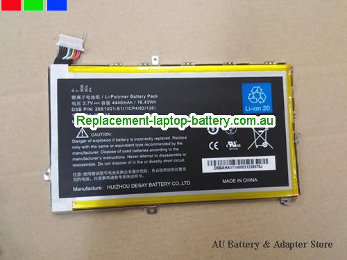 AMAZON Kindle 7 Fire HD Battery 4440mAh, 16.43Wh 3.7V Black Li-Polymer
