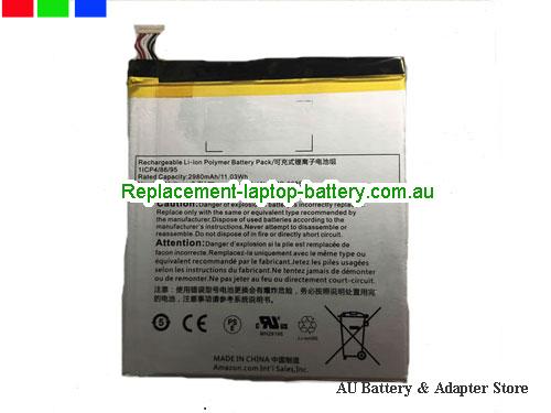 AMAZON Kindle Fire 7th Generation Battery 2980mAh, 11.03Wh 3.7V Sliver Li-Polymer