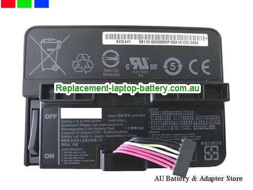 ASUS A43LK41 Battery 8730mAh, 125Wh  14.4V Black Li-ion