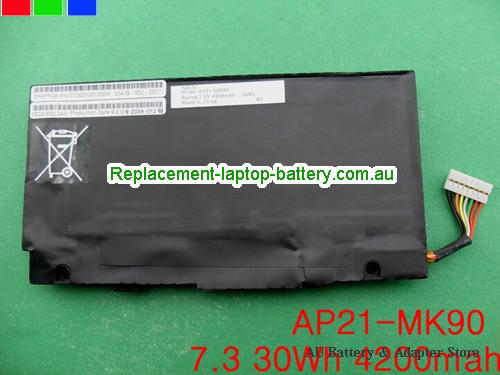 ASUS EeePC MK90 Battery 4200mAh, 30Wh 7.3V Black Li-ion