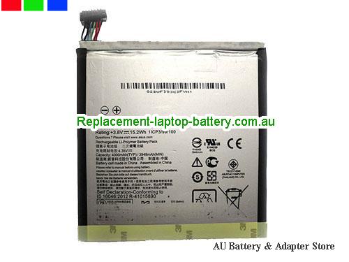 ASUS ZenPad S 80 Z580C1A005A Battery 4000mAh, 15.2Wh 3.8V Black Li-ion