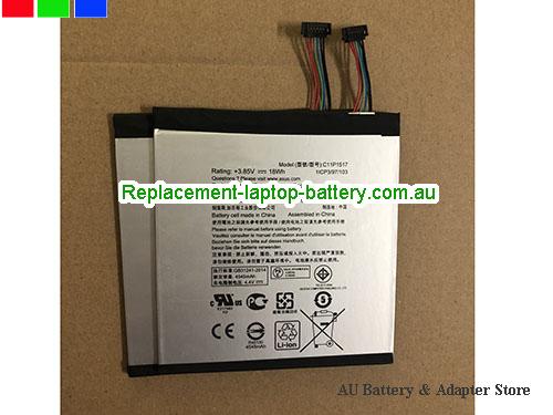 ASUS ZenPad 10 ZD301M Battery 4680mAh, 18Wh 3.85V Sliver Li-Polymer