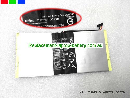 ASUS Transformer Book TX201LAF Battery 7820mAh, 31Wh 3.85V Sliver Li-ion