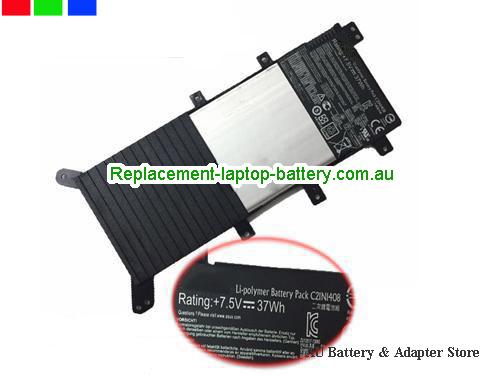 ASUS VivoBook 4000 MX555 Series Battery 4840mAh, 37Wh 7.5V Black Li-ion