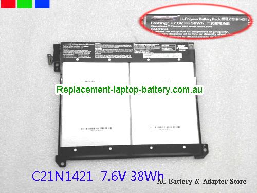 ASUS Transformer Book T300CHI Battery 5000mAh, 38Wh 7.6V Black Li-ion