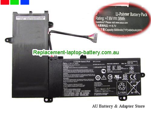 ASUS E205SA-3B Battery 4840mAh, 38Wh 7.6V Black Li-ion