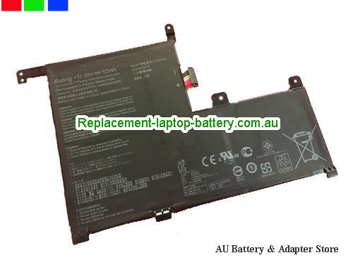 ASUS ZenBook Flip UX561UNBO006T Battery 4550mAh, 52Wh 11.55V Black Li-Polymer
