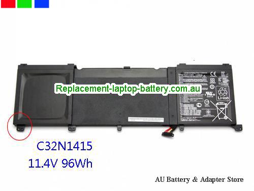ASUS G501JW-CN030T Battery 8420mAh, 96Wh  11.4V Black Li-ion
