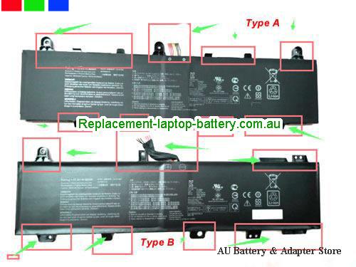 ASUS TUF Gaming A15 FA506IV-R9R2060 Battery 5675mAh, 90Wh 15.4V Black Li-Polymer