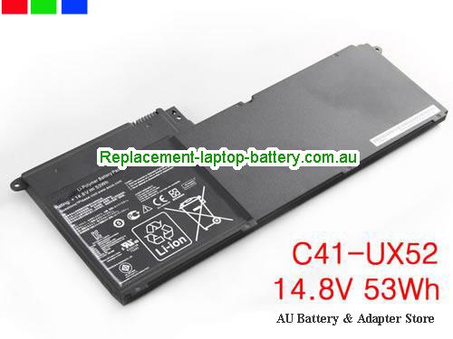 ASUS ZenBook UX52X3317VS-SL Battery 53Wh 14.8V Black Li-Polymer