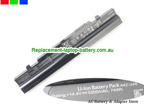 ASUS U46E Series Battery 5200mAh, 74Wh 14.4V Black Li-ion