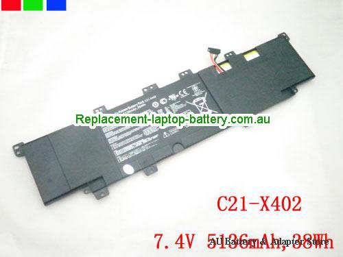 ASUS C21X402 Battery 5136mAh, 38Wh 7.4V Black Li-Polymer