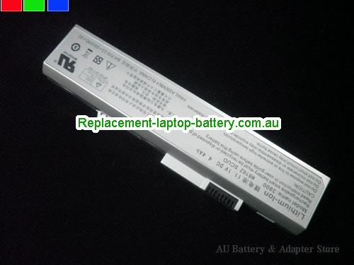 HASEE Q200P Battery 4400mAh, 4.4Ah 11.1V Silver Li-ion