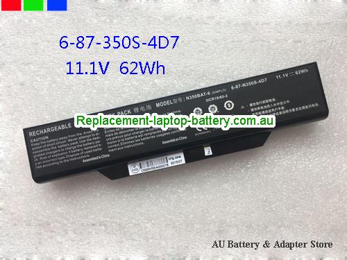 CLEVO F516 Flex I5-6400T Battery 5590mAh, 62Wh 11.1V Black Li-ion