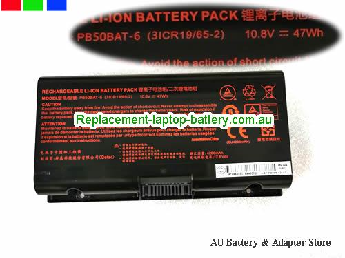 CLEVO PB70EF-G Battery 4200mAh, 47Wh 10.8V Black Li-ion