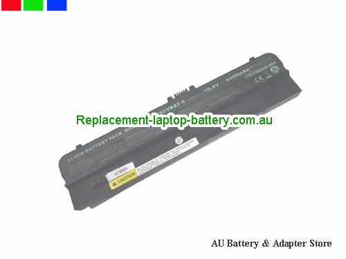 CLEVO TP80VBAT-6 Battery 4400mAh 10.8V Black Li-ion