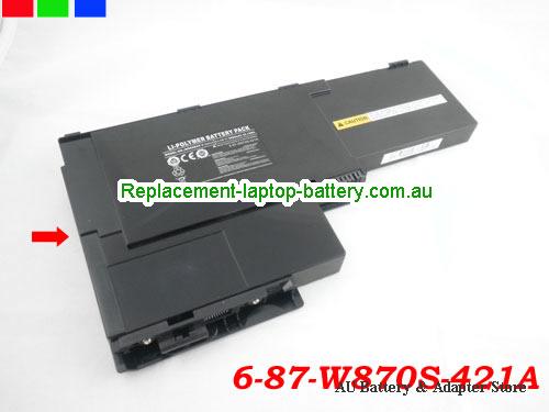 CLEVO W870CU Series Battery 3800mAh 11.1V Black Li-Polymer