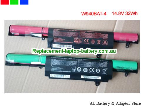 CLEVO W940S Battery 32Wh 14.8V Black Li-ion