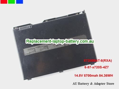 CLEVO Terrans Force X7200 Battery 5700mAh, 84.36Wh 14.8V Black Li-ion