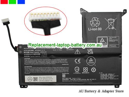 COLORFUL EVOL X15 AT 23 Battery 4730mAh, 73Wh  15.4V Black Li-Polymer