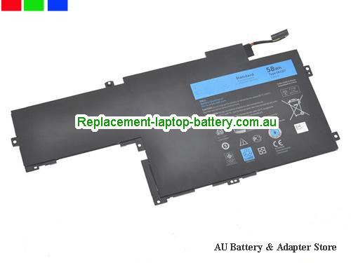 Dell Ins14HD-1808T Battery 58Wh 7.4V Black Li-Polymer