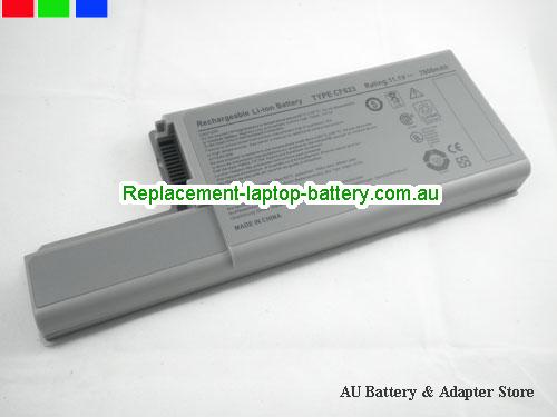 Dell Latitude D830 Battery 6600mAh 11.1V Grey Li-ion