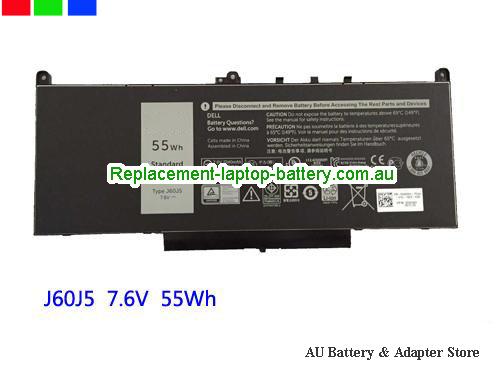Dell Latitude 14 E7470 Battery 7237mAh, 55Wh 7.6V Black Li-ion