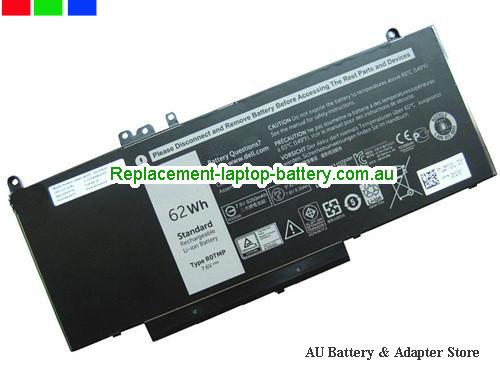 Dell E5570 Battery 8260mAh, 62Wh 7.6V Black Li-ion