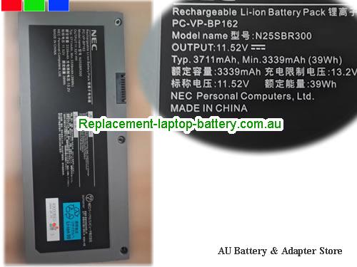 NEC N25SBR300 Battery 3339mAh, 39Wh 11.52V Grey Li-ion