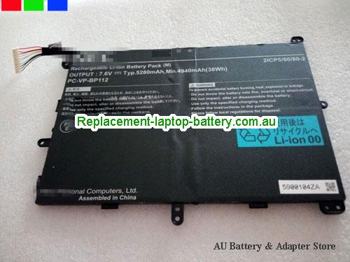Australia NEC PC-VP-BP112 PC-VP-BP111 Battery 5280mah AU NEC PC-VP-BP112 PC-VP-BP111 Battery 5280mah