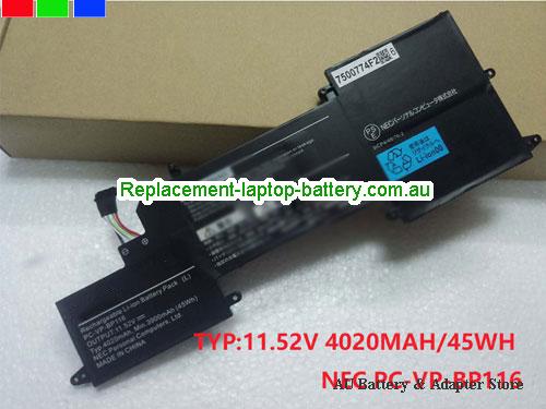 NEC PC-HZ750 Battery 3960mAh, 45Wh  11.4V Black Li-Polymer