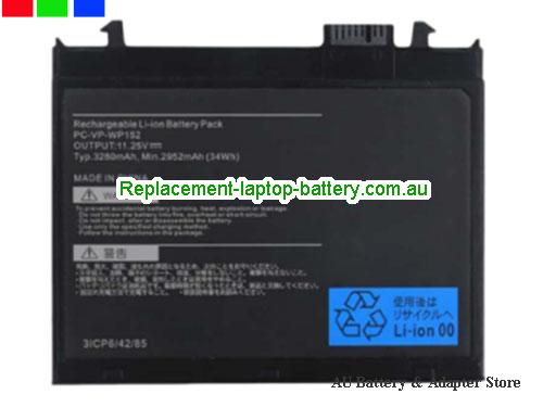 NEC PC-VP-WP152 Battery 3280mAh, 34Wh  11.25V Black Li-Polymer