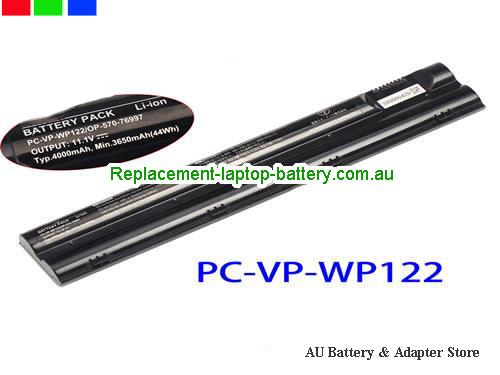 NEC PC-VJ17EA/E Battery 4000mAh, 44Wh  11.1V Black Li-lion