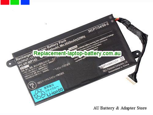 NEC PCVPWP145 Battery 2940mAh, 32Wh  11.1V Black Li-Polymer
