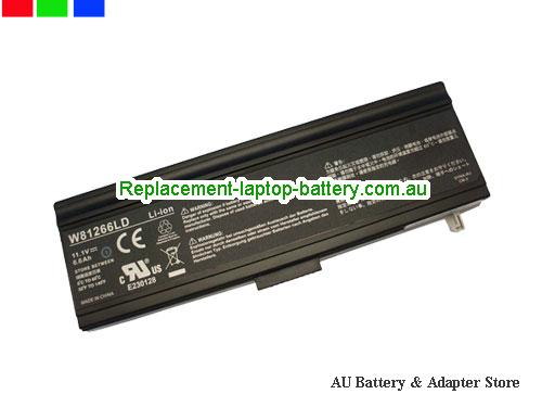 GATEWAY W81244LD Battery 6600mAh 11.1V Black Li-ion