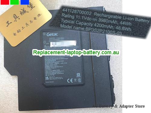 GETAC 441128700002 Battery 4200mAh, 46.6Wh  11.1V Black Li-ion