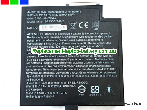 GETAC BP3S3P2900-2 Battery 8700mAh, 94Wh  10.8V Black Li-ion