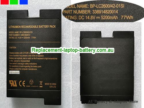 GETAC BP-LC2600/42-01SI Battery 5200mAh, 77Wh  14.8V Black Li-ion