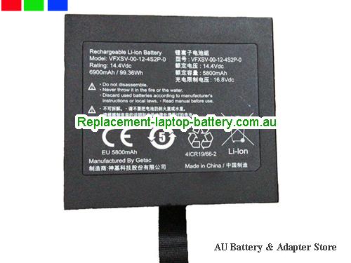 GETAC VFXSV Battery 6900mAh, 99.36Wh  14.4V Black Li-ion